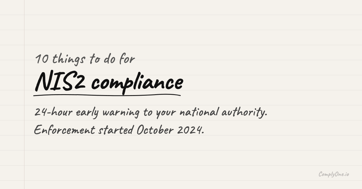 10 Things to Do for NIS2 Compliance