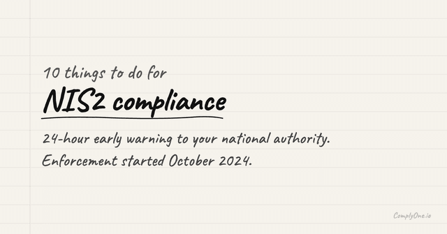 10 Things to Do for NIS2 Compliance
